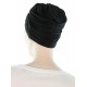 Elegant and Simple bamboo cancer caps in black color for women with Cancer
