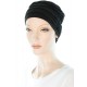 Elegant and Simple bamboo cancer caps in black color for women with Cancer