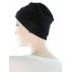 Elegant and Simple bamboo cancer caps in black color for women with Cancer