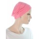 Simply Bamboo cancer headwear in pink sherbet color for women with Cancer