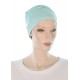 Elegant and Simple bamboo chemo caps in light blue color for women with Cancer