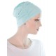Elegant and Simple bamboo chemo caps in light blue color for women with Cancer