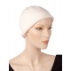 Cuty knitted cotton hats for cancer patients in white color for women with Cancer