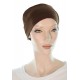 Stretchycap large head sleep cap for men or women in brown color