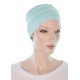 Two Times Bamboo chemo caps in light blue color for women with Cancer
