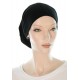 Bamboo Beanieband chemo beanie headwrap in black color for women with Cancer