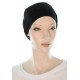 Stretchycap large head chemo caps for men or women black color