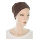 Elegant and Simple bamboo chemo caps in mocha color for women with Cancer