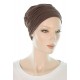 Elegant and Simple bamboo chemo caps in mocha color for women with Cancer