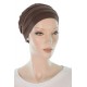Simply Bamboo chemo hats in mocha color for women with Cancer
