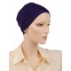 Stretchycap chemo cap for large head unisex in navy blue color for women or men with Cancer