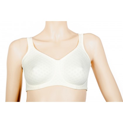 Bra For Mastectomy With Pre-Shaped Breast Forms Pockets Bra for Mastectomy with pre-shaped breast forms pockets for volume effect and printed Jacquard style