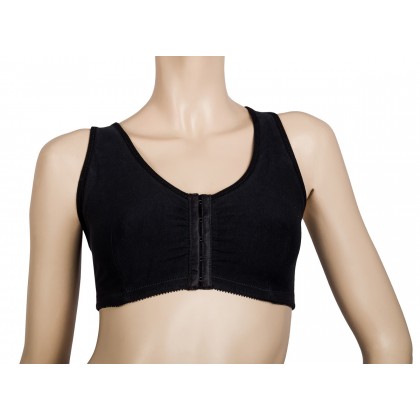 Breast Cancer bra to wear as post Mastectomy bra, with cotton prosthesis pockets and front closure