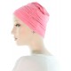 Elegant and Simple bamboo cancer cap in pink sherbet color for women with Cancer