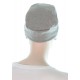 Stretchycap cancer cap for large head for men or women grey color
