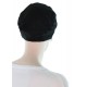 Simply Bamboo cancer cap in black color for women with Cancer