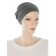 Simply Bamboo cancer cap in dark grey color for women with Cancer