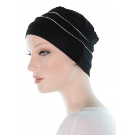 Two Times Bamboo Cancer Caps in Black