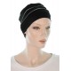 Two Times Bamboo cancer caps in black color for women with Cancer