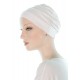 Simply Bamboo cancer hat in white color for women with Cancer