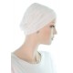 Simply Bamboo cancer hat in white color for women with Cancer