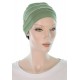 Two Times Bamboo cancer hat in green color for women with Cancer