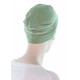 Two Times Bamboo cancer hat in green color for women with Cancer