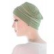 Two Times Bamboo cancer hat in green color for women with Cancer