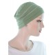 Two Times Bamboo cancer hat in green color for women with Cancer