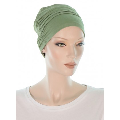 Bonnet de chimio Bambou Simple Et Élégant de couleur vert sage