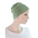 Elegant and Simple bamboo cancer hats in green color for women with Cancer
