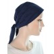 The Classic cancer head scarf in navy blue color for women with Cancer