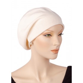 Cool and Trendy Cotton Cancer Headwear Off-White