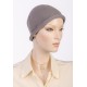 Cuty knitted cotton cancer headwear in grey color for women with Cancer