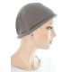 Cuty knitted cotton cancer headwear in grey color for women with Cancer