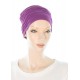 Elegant and Simple bamboo cancer headwear in purple color for women with Cancer