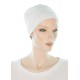 Elegant and Simple bamboo cancer headwear in white color for women with Cancer