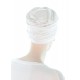 Elegant and Simple bamboo cancer headwear in white color for women with Cancer
