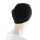 The Compassionate knitted cotton cancer headwear black color for women with Cancer