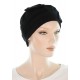 The Compassionate knitted cotton cancer headwear black color for women with Cancer