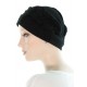 The Compassionate knitted cotton cancer headwear black color for women with Cancer