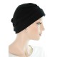 The Compassionate knitted cotton cancer headwear black color for women with Cancer