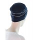 Cancer Headwear Two Times Bamboo In Navy Blue Two Times Bamboo cancer headwear in navy blue color for women with Cancer
