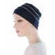 Cancer Headwear Two Times Bamboo In Navy Blue Two Times Bamboo cancer headwear in navy blue color for women with Cancer
