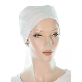 The Classic Cancer Scarf in White