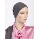 Cancer Scarves The Flexible Bamboo In Dark Grey The flexible Bamboo cancer scarves in dark grey color for women with Cancer