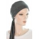 Cancer Scarves The Flexible Bamboo In Dark Grey The flexible Bamboo cancer scarves in dark grey color for women with Cancer