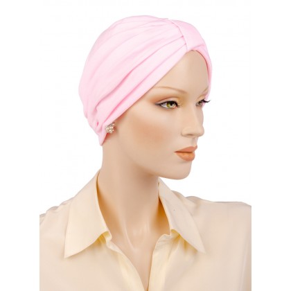 Bonnet chimio ComfortMix de couleur rose pâle
