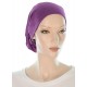 Bamboo Beanieband chemo beanie hat in purple color for women with Cancer