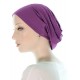 Bamboo Beanieband chemo beanie hat in purple color for women with Cancer